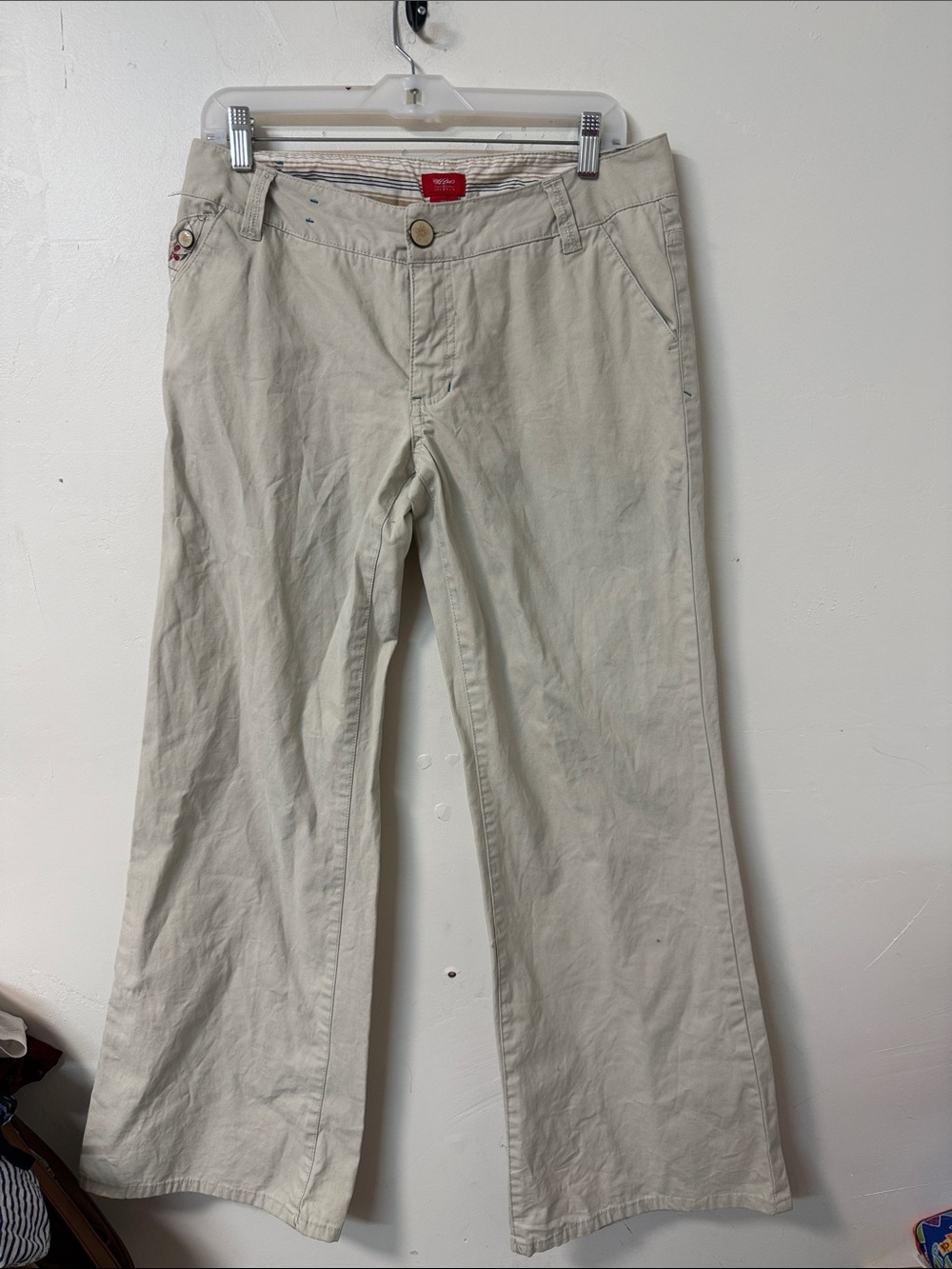 Mossimo Supply Co. Cream Wide-Leg cargo 2007
